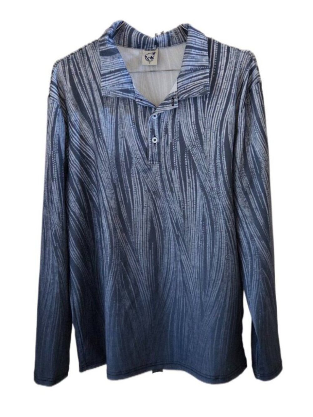 Hardaddy Men's Grays/Blues Long Sleeve Henley